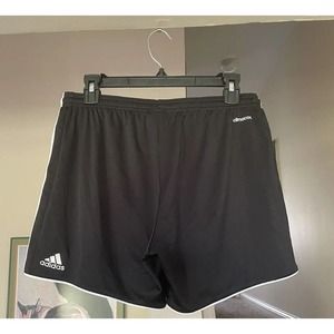Adidas Climacool Youth Large Black White 3 Stripe Athletic Shorts Size 16-18